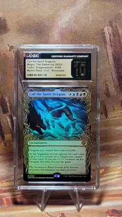 MTG Call the Spirit Dragons #309 Foil Showcase TDM CGC Pristine 10 Pop 1 - Image 1