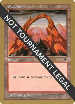 Mountain (Joined) - 1998 Ben Rubin (TMP) - Medium Play MTG - Image 1