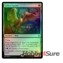 Foil Gilded Goose M/NM Magic: The Gathering MTG Throne Of Eldraine - Image 1