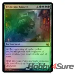 Foil Unnatural Growth M/NM Magic: The Gathering MTG Innistrad: Midnight Hunt - Image 1