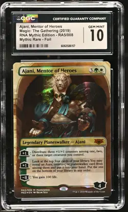 AJANI, MENTOR OF HEROES Masterpiece Series: Mythic Edition Foil CGC 10 MTG - Image 1