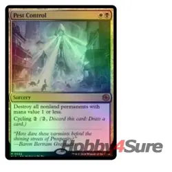 Foil Pest Control M/NM Magic MTG Outlaws Of Thunder Junction: The Big Score - Image 1