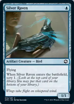 Silver Raven - Light Play MTG Adventures in the Forgotten Realms - Image 1