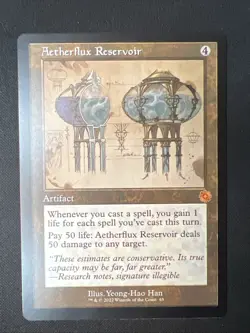 MTG Aetherflux Reservoir - The Brother’s War: Retro Schematic - LIGHTLY PLAYED - Image 1
