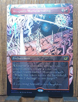 MTG🔥 Weapons Manufacturing ( FOIL Borderless ) Edge of Eternities NEAR MINT😍❤ - Image 1