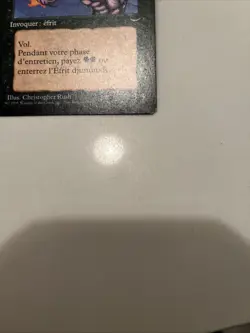 MTG Junun Efreet Arabian Nights Rare Italian Language NM bellissima carta. EC-2 - Image 4