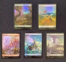 Full Set Modern Horizons 3 Full Art Basic Lands - Foil - NM/M - MH3 - MTG - Image 1