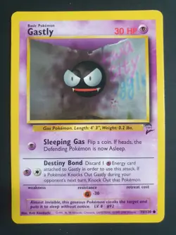 Gastly 75/130 - Base Set 2 - Pokemon Card - Excellent Condition - Image 1