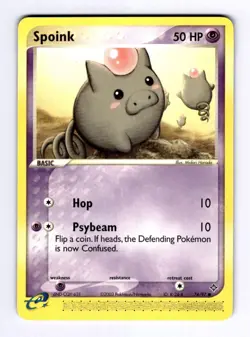 Spoink - 74/97 Dragon #74 (2003) Common NM Pokemon - Image 1
