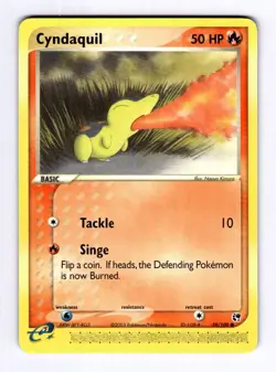 Cyndaquil Sandstorm #59 (2003) Common NM Pokemon - Image 1