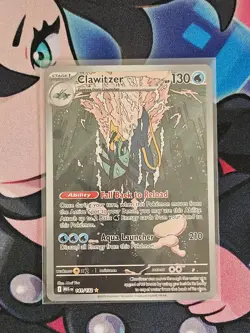 Pokemon TCG Mega Evolutions 141/132 Clawitzer Illustration Rare - Image 1