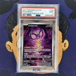 PSA 9 MINT 2024 Pokemon Center SHROUDED FABLE PECHARUNT #129 ETB Stamped Promo - Image 2