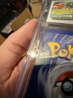 1999 Pokemon Dragonite Black Star Movie Promo 5 CGC 8 *minor scratches - Image 4