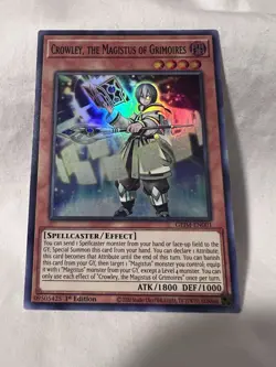 YuGiOh! Crowley, the Magistus of Grimoires GEIM-EN001 Super Rare 1st Edition - Image 2