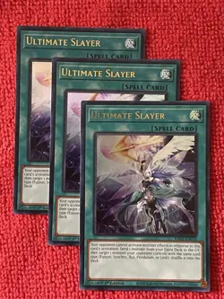 YuGiOh! 3 X Ultimate Slayer (UR) - 25th Anniversary Rarity Collection II (RA02) - Image 1