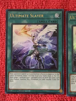 YuGiOh! 3 X Ultimate Slayer (UR) - 25th Anniversary Rarity Collection II (RA02) - Image 3