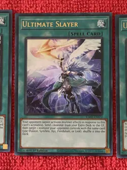 YuGiOh! 3 X Ultimate Slayer (UR) - 25th Anniversary Rarity Collection II (RA02) - Image 4