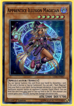 Yugioh Apprentice Illusion Magician LED6-EN007 (SR) 1st Ed - Image 1