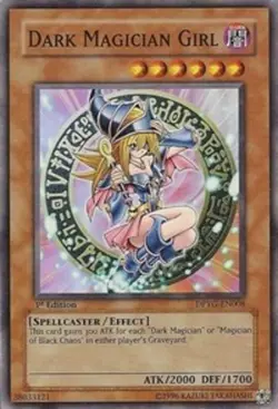 Yugioh! HP Dark Magician Girl - DPYG-EN008 - Super Rare - 1st Edition Heavily Pl - Image 1