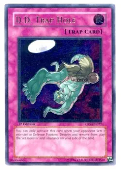 Yugioh! HP D.D. Trap Hole - CRV-EN057 - Ultimate Rare - 1st Edition Heavily Play - Image 1