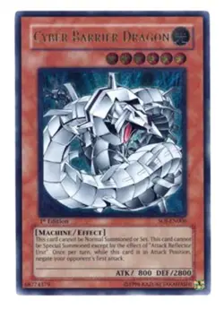 Yugioh! HP Cyber Barrier Dragon - SOI-EN006 - Ultimate Rare - 1st Edition Heavil - Image 1