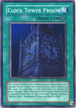 Yugioh! HP Clock Tower Prison - EOJ-EN048 - Super Rare - 1st Edition Heavily Pla - Image 1