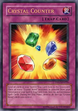 Yugioh! HP Crystal Counter - DP07-EN024 - Ultra Rare - 1st Edition Heavily Playe - Image 1