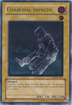 Yugioh! HP Charcoal Inpachi - SOD-EN001 - Ultimate Rare - Unlimited Edition Heav - Image 1