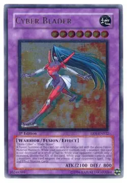 Yugioh! HP Cyber Blader - EEN-EN032 - Ultimate Rare - 1st Edition Heavily Played - Image 1