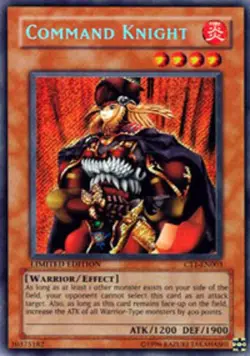 Yugioh! HP Command Knight - CT1-EN003 - Secret Rare - Limited Edition Heavily Pl - Image 1
