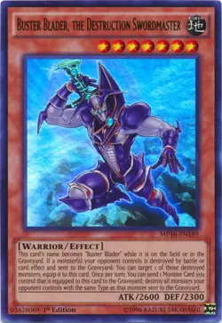Yugioh! HP Buster Blader, the Destruction Swordmaster - MP16-EN189 - Ultra Rare - Image 1