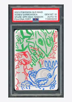 Pokemon PSA10 AUTO10 Spare Card Agnes Garbowska Signed 2023 Old Maid JPN - Image 1