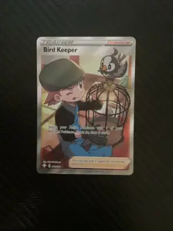 Pokemon Card Bird Keeper 066/072 Shining Fates Holo Ultra Rare NM - Image 1