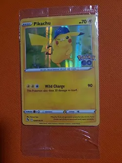 Pokemon/Pokemon GO Prerelease Pikachu Holo Foil Promo Card #028/078 Sealed - Image 1