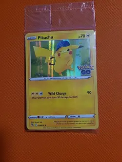 Pokemon/Pokemon GO Prerelease Pikachu Holo Foil Promo Card #028/078 Sealed - Image 2