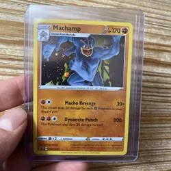 MACHAMP SWSH053 Black Star Promo Holo Card 2020 Near Mint - Mint - Image 1