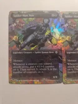 2x Foil Spider-Man Noir (Borderless) Marvel's Spider-Man 0204 - Image 2