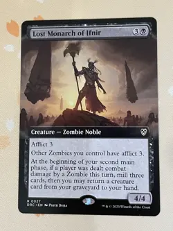 Magic The Gathering, Lost Monarch of Ifnir, Extended Art, ENG, NM - Image 1