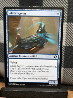 MTG TCG: Silver Raven 74/281, Adventures in the Forgotten Realms - Image 1