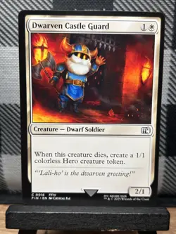 MTG TCG: Dwarven Castle Guard 18, Final Fantasy - Image 1