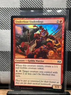 MTG TCG: Underfoot Underdogs 129, Tarkir: Dragonstorm _ FOIL - Image 1