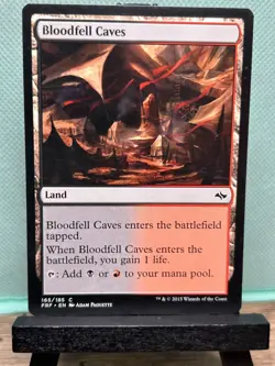 MTG TCG: Bloodfell Caves 165/185, Fate Reforged - Image 1