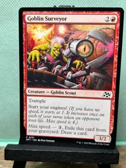 MTG TCG: Goblin Surveyor 131, Aetherdrift - Image 1