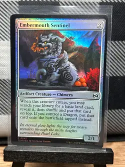 MTG TCG: Embermouth Sentinel 242, Tarkir: Dragonstorm _ FOIL - Image 1