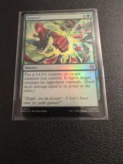 NM Foil Kapow!, MTG, Marvel's Spider-Man, Magic the Gathering, 103 - Image 1