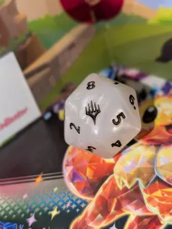 MTG Final Fantasy Oversized D20 White spindown life counter die - Image 2