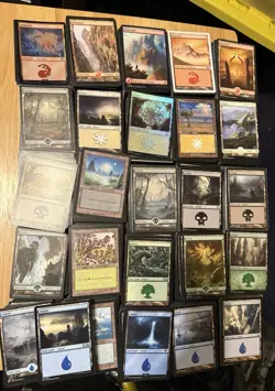 2300+ Magic the Gathering Basic Lands From Many Different Sets - MTG - Image 1