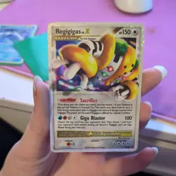 Pokemon TCG Regigigas LV.X DP Black Star Promotional Dp30 Holo Promo 1st Edition - Image 1