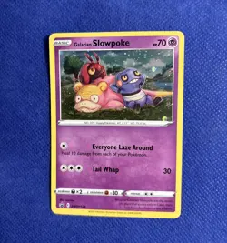 Pokemon TCG Galarian Slowpoke Cosmos SWSH Black Star Promo SWSH126 - NM swirl* - Image 1