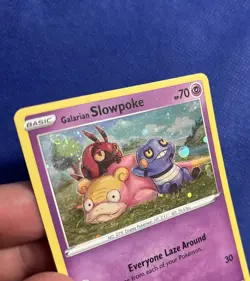 Pokemon TCG Galarian Slowpoke Cosmos SWSH Black Star Promo SWSH126 - NM swirl* - Image 3